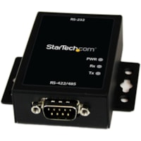 StarTech.com Industrial RS232 to RS422/485 Serial Port Converter with 15KV ESD Protection - Convert an RS232 data signal to either RS485 or RS422 with this wall-mountable, ESD-protected adapter - Industrial RS232 to RS422/485 Serial Port Converter w/ 15KV ESD Protection - RS232 to RS485 Serial Conve