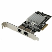 Carte Ethernet gigabitOrdinateur - 10/100/1000Base-T - Carte Enfichable StarTech.com - PCI Express x4 - 8 Gbit/s Taux de transfert des données - Intel I350-AM2 - 2 Port(s) - 2 x Réseasu (RJ-45) - Paire torsadée - 10/100/1000Base-T - Carte Enfichable