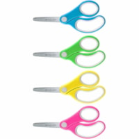 Westcott Soft Handle 5" Blunt Kids Value Scissors - 5" (127 mm) Overall Length - Left/Right - Stainless Steel - Blunted Tip - Assorted - 1 Each