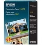 Epson Matte Inkjet Presentation Paper - 13" (330.20 mm) x 19" (482.60 mm) - 27 lb (12246.99 g) Basis Weight - Matte, Ultra Smooth - Bright White - 100 / Pack