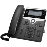 Téléphone IP 7841 - Fixation au mur Cisco - 4 x Ligne Totale - VoIP - 3,5 po (88,90 mm) - 2 x Réseasu (RJ-45) - PoE Ports