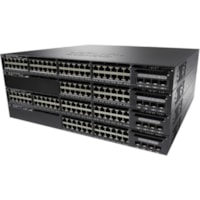 Commutateur de niveau 3 Catalyst 3650 3650-48P 48 Ports Gérable - 10/100/1000Base-T Cisco - 48 Ports - Gérable - 10/100/1000Base-T - 4 Couche supportée - 4 Emplacements SFP - 1U - Montable en rack, Bureau - À vie Garantie limitée