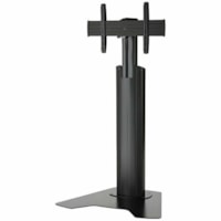 Chief Medium FUSION Manual Height Adjustable Floor Stand - Up to 55" (1397 mm) Screen Support - 125 lb (56699.05 g) Load Capacity - Flat Panel Display Type Supported - 72.40" (1838.96 mm) Height x 38.10" (967.74 mm) Width x 30.60" (777.24 mm) Depth - Floor Stand - Black, Silver - Cable Management, T