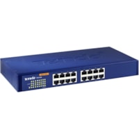 Commutateur Ethernet TEG1016D 16 Ports - 10/100/1000Base-T Tenda - 16 Ports - 10/100/1000Base-T - 2 Couche supportée - 1U - Bureau, Montable en rack