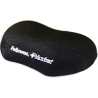 Repose-poignets PlushTouch Fellowes - hauteur de 1po (25.40 mm) x largeur de 4.88po (123.95 mm) x profondeur de 3.44po (87.38 mm) Dimension - Noir - Mousse à mémoire - Résistant à l'usure, Résistant aux déchirures