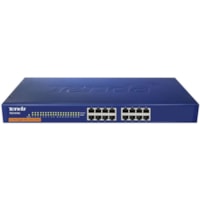 Tenda TEG1016G 16-Port Gigabit Ethernet Switch - 16 Ports - 10/100/1000Base-T - 2 Layer Supported - Twisted Pair - 1U - Rack-mountable, Desktop - 3 Year Limited Warranty