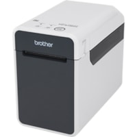 Brother TD-2130N Desktop Direct Thermal Printer - Monochrome - Label/Receipt Print - Fast Ethernet - USB - Serial - Bluetooth - White, Gray - 2.21" Print Width - 6 in/s (152.40 mm/s) Mono - 300 x 300 dpi - 2.48" (62.99 mm) Label Width