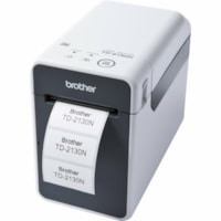 Brother TD-2130NW Desktop Direct Thermal Printer - Monochrome - Receipt Print - Fast Ethernet - USB - Serial - Wireless LAN - 2.21" Print Width - 152.40 mm/s Mono - 300 x 300 dpi - 2.48" (62.99 mm) Label Width