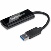 StarTech.com Adaptateur vidéo slim multi-écrans USB 3.0 vers HDMI - Carte graphique externe - 1920x1200 / 1080p - 1 emballage - 1920 x 1200 Supported - Noir