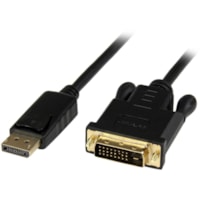 Adaptateur de câble vidéo 6 pi (1,83 m) DisplayPort/DVI-D - 1 chaque StarTech.com - 6 pi (1,83 m) DisplayPort/DVI-D Adaptateur de câble vidéo pour Appareil vidéo, Téléviseur, Ordinateur Portable, Moniteur, Projecteur, Carte graphique, HDTV, Ordinateur d