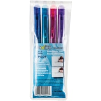 FriXion Ball Clicker 0.5mm - Set of 4 - 0.5 mm (0.02") Pen Point - Refillable - Retractable - Assorted Ink - Gel-based - 4 / Pack