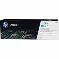 HP 312A (CF381A) Original Laser Toner Cartridge - Single Pack - Cyan - 1 Each - 2700 Pages