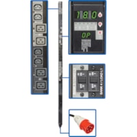 Tripp Lite by Eaton Switched PDU3XVSR6G30A 24-Outlets PDU - Switched - IEC 60309 30A RED 3P+N+E - 12 x IEC 60320 C13, 12 x IEC 60320 C19 - 18 kW - 6 ft (1.83 m) Cord Length - 0U - Vertical - Rack-mountable