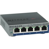 Commutateur Ethernet ProSafe Plus GS105E 5 Ports Gérable - Gigabit Ethernet - 10/100/1000Base-T Netgear - 5 Ports - Gérable - Gigabit Ethernet - 10/100/1000Base-T - 2 Couche supportée - Paire torsadée - Fixation au mur - À vie Garantie limitée