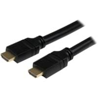 StarTech.com 25ft In Wall Plenum Rated HDMI Cable, 4K High Speed Long HDMI Cord w/ Ethernet, 4K30Hz UHD, 10.2 Gbps, HDMI 1.4 Display Cable - 25ft/7.6m HDMI 1.4b Cable with Ethernet; 4K (3840x2160p 30Hz)/Full HD 1080p/10.2 Gbps bandwidth/8Ch Audio - Ultra HD/PVC strain relief; CMP rated for ducts/con