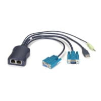 Black Box Extension KVM ServSwitch - 1 Ordinateur(s) - 32 pi (9753.60 mm) Gamme - 2 x Réseasu (RJ-45) x USB x VGA - 5 V DC Tension d'entrée