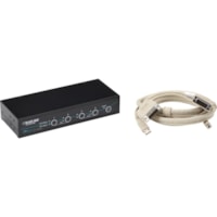 Black Box ServSwitch DT DVI 4-Port with Transparent USB 2.0 Kit - 4 Computer(s) - 1 Local User(s) - 1920 x 1200 - 8 x USB - 5 x DVI - Desktop