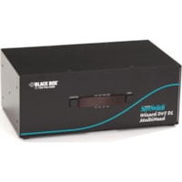 Black Box ServSwitch Wizard Dual-Link DVI with USB True Emulation - 4 Computer(s) - 1 Local User(s) - 2560 x 1600 - 1 x Network (RJ-45) - 8 x USB - 20 x DVI - 2.5U - Desktop 