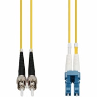 AddOn 10m Single-Mode fiber (SMF) Duplex ST/LC OS1 Yellow Patch Cable - 32.8 ft (10 m) Fiber Optic Network Cable for Network Device - First End: ST Network - Male - Second End: LC Network - Male - Patch Cable - Riser, OFNR - 9/125 µm - Yellow - 1