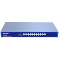 Commutateur Ethernet TEG1024G 24 Ports - 10/100/1000Base-T Tenda - 24 Ports - 10/100/1000Base-T - 2 Couche supportée - Paire torsadée - 1U - Montable en rack - 3 Année Garantie limitée