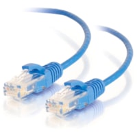 C2G 6ft Cat6 Slim Snagless Unshielded (UTP) Ethernet Cable - Blue - 6 ft (1.83 m) Category 6 Network Cable for Network Device - First End: 1 x RJ-45 Network - Male - Second End: 1 x RJ-45 Network - Male - Patch Cable - 28 AWG - Blue