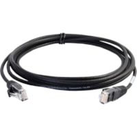 C2G 6ft Cat6 Slim Snagless Unshielded (UTP) Ethernet Cable - Black - 6 ft Category 6 Network Cable for Network Device - First End: 1 x RJ-45 Network - Male - Second End: 1 x RJ-45 Network - Male - Patch Cable - 28 AWG - Black