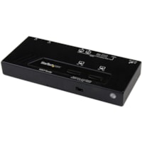 StarTech.com 2X2 HDMI Matrix Switch w/ Automatic and Priority Switching - 1080p - Switch between two HDMI sources on two HDMI Displays - HDMI Selector - HDMI Matrix Switch - HDMI Splitter Switcher 2 In 2 Out - HDMI Selector Switch - HDMI Switcher Box - 2 Port HDMI Switch - HDMI Switcher Splitter - V