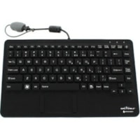 Seal Shield Seal Pup Silicone "All-in-One" Keyboard - Cable Connectivity - USB Interface - TouchPad - Mouse - White