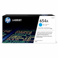 HP 654A (CF331A) Original Laser Toner Cartridge - Single Pack - Cyan - 1 Each - 15000 Pages