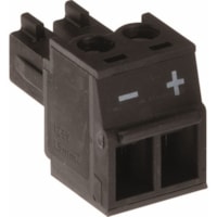 AXIS Connector A 2-pin 3.81 Straight, 10 pcs - 10 - 1 x 2-pin Terminal Block Male - Black 