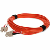 AddOn 15m Multi-Mode fiber (MMF) Duplex SC/SC OM1 Orange Patch Cable - 49.2 ft Fiber Optic Network Cable for Network Device, Transceiver/Media Converter - First End: 2 x SC Network - Male - Second End: 2 x SC Network - Male - Patch Cable - OFNR, Riser, Plenum, LSZH - 62.5/125 µm - Orange - 1.0