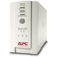 Onduleur en veille Back-UPS - 650 VA/400 W APC by Schneider Electric - Tour - 8 Heure Rechargeable - 11,40 Minute(s) Veille - 230 V AC Sortie - Onde sinusoïdale en escalier - Port série - USB - 2 x IEC 60320 C13, 1 x IEC 60320 C13, 3 x IEC 60320 C13 Receptacle(s) - 6 x Sortie batterie/surtens