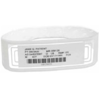 Zebra OmniBand Wristband - 1000 - 10" (254 mm) Length - White - Polyester