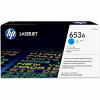 HP 653A (CF321A) Original Laser Toner Cartridge - Single Pack - Cyan - 1 Each - 16500 Pages