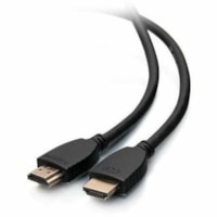 C2G 10ft High Speed HDMI Cable with Ethernet - HDMI 2.0 - 4K 60Hz - M/M - 10 ft (3.05 m) HDMI A/V Cable for Audio/Video Device, Chromebook, Network Device, Switch, Home Theater System - First End: 1 x HDMI Digital Audio/Video - Second End: 1 x HDMI Digital Audio/Video - Stacking Cable - Supports up 