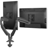 Chief Kontour K1D Dynamic Dual Monitor Arm Desk Mount - For Displays 10-32" - Black - Height Adjustable - 2 Display(s) Supported - 10" to 32" Screen Support - 25 lb (11339.81 g) Load Capacity - 75 x 75, 100 x 100 - VESA Mount Compatible - Aluminum - 1 Each