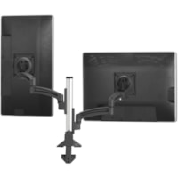 Chief Kontour Articulating Column Dual Desk Mount Monitor Arm - For Displays 10-32" - Black - Height Adjustable - 2 Display(s) Supported - 10" (254 mm) to 30" (762 mm) Screen Support - 44 lb (19958.06 g) Load Capacity - 75 x 75, 100 x 100 - VESA Mount Compatible - Aluminum