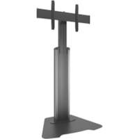 Chief Large Fusion Manual Height Adjustable Floor AV Stand - Up to 80" (2032 mm) Screen Support - 200 lb (90718.47 g) Load Capacity - 72.40" (1839 mm) Height x 38.11" (968 mm) Width x 30.59" (777 mm) Depth - Floor Stand - Silver