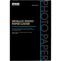 Epson - Papier photo - 13 po (330,20 mm) x 19 po (482,60 mm) - Métallisé, Lustre - 25 Feuille