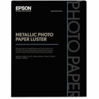 Epson Photo Paper - 17" x 22" - Metallic, Glossy - 25 Sheet