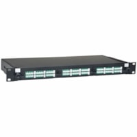 Tripp Lite 36-Port LC/LC Rackmount Fiber Enclosure Feed Through Patch Panel 1U - 36 x LC - 36 Port(s) - 36 x RJ-11 - 36 x - 1U High - Black - 19" Wide - Rack-mountable