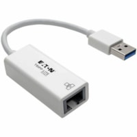 Carte Ethernet gigabit U336-000-GBW pour Ordinateur - 10/100/1000Base-T - Bureau Tripp Lite by Eaton - USB 3.0 - 1 x Réseasu (RJ-45) - Paire torsadée - 10/100/1000Base-T - Bureau