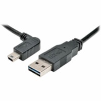 Tripp Lite series UR030-006-LAB USB Data Transfer Cable - 6 ft (1.83 m) USB Data Transfer Cable for PDA, Camera, Cellular Phone - First End: 1 x USB 2.0 Type A - Male - Second End: 1 x 5-pin Mini USB 2.0 Type B - Male - Shielding - Nickel Plated Connector - Gold Plated Contact - Black