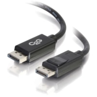 Câble audiovisuel 15 pi (4,57 m) DisplayPort C2G - 15 pi (4,57 m) DisplayPort Câble audiovisuel pour Ordinateur Portable, Moniteur, Périphérique audio/vidéo, Ordinateur - Supports up to 7680 x 4320 - Noir