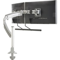 Chief KONTOUR K1C22HS Desk Mount for Flat Panel Display - Silver - Height Adjustable - 10" (254 mm) to 24" (609.60 mm) Screen Support - 18 lb (8164.66 g) Load Capacity - 75 x 75, 100 x 100 - VESA Mount Compatible - Aluminum