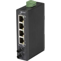 Black Box LBH 120 Ethernet Switch - 5 Ports - 10/100Base-TX, 100Base-X - 2 Layer Supported - Twisted Pair, Optical Fiber - Rail-mountable, DIN Rail Mountable - 5 Year Limited Warranty 