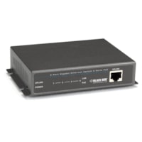 Commutateur Ethernet LPB1200 5 Ports Black Box - 5 Ports - 2 Couche supportée - 61,40 W Budget PoE - Paire torsadée - PoE Ports - Bureau - 1 Année Garantie limitée