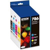 Epson - Cartouche jet d'encre DURABrite Ultra 786 D'origine Standard Rendement Jet d'encre - Pack combo - Noir, Cyan, Magenta, Jaune - 4 / emballage - Jet d'encre - Rendement Standard