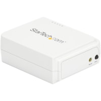 StarTech.com Serveur d'impression sans fil - Bande ISM - 2,40 GHz Fréquence ISM maximale - 1 Nombre d'antenne(s) - 150 Mbit/s Vitesse de transmission sans fil - Réseasu (RJ-45) - USB - Fast Ethernet - Wi-Fi - IEEE 802.11n - Externe