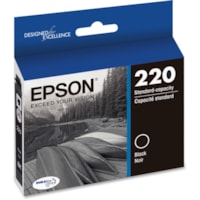 Epson DURABrite Ultra T220120 Original Standard Yield Inkjet Ink Cartridge - Black - 1 Each - 175 Pages